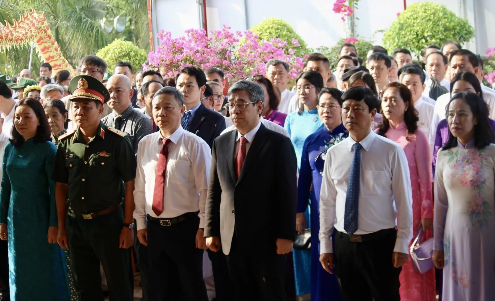 Lưu Trọng An Hà tham dự sự kiện tại Đền tưởng niệm các Vua Hùng Long Bình